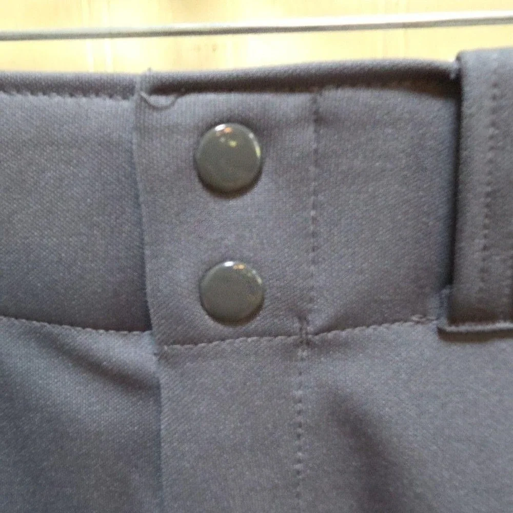 Alleson Athletic Pants Youth Medium Gray Baseball Ankle Elastic Cuff Polyester